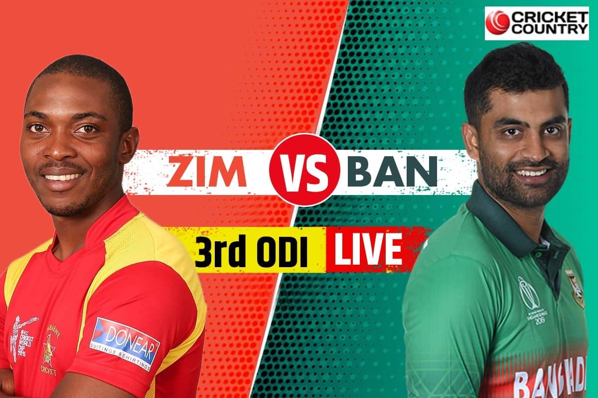 Live Score BAN vs ZIM 3rd ODI, Harare: Anamul Haq's Wicket Leave BAN In Big Trouble